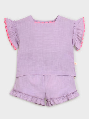 Lavender Breeze Scallop Co-ord Set