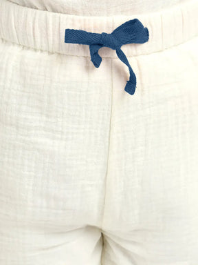 Cloudy Crinkled Cotton Shorts