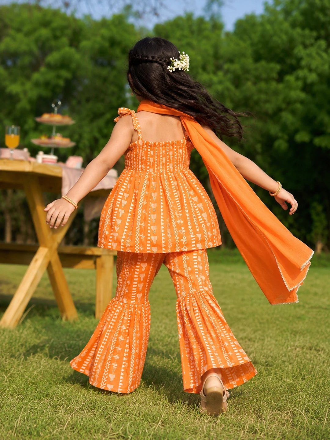 Printed Kurta Sharara Set