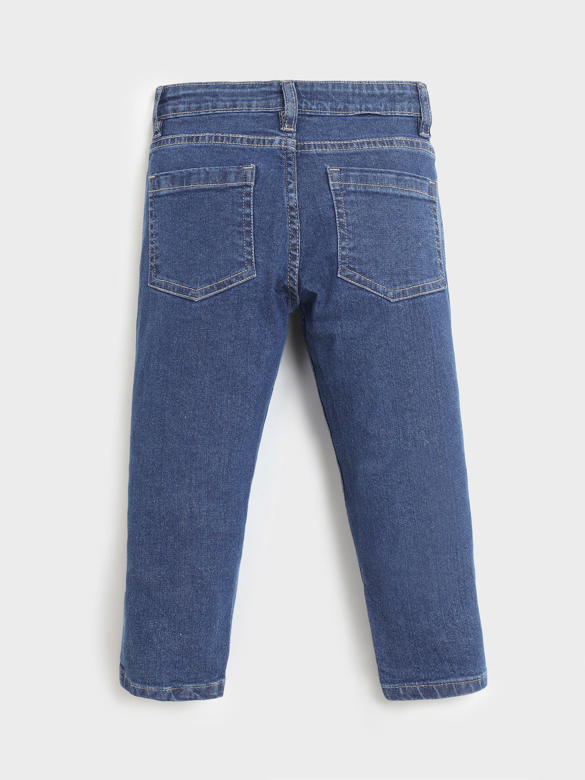 Patched Knee Denim Pants