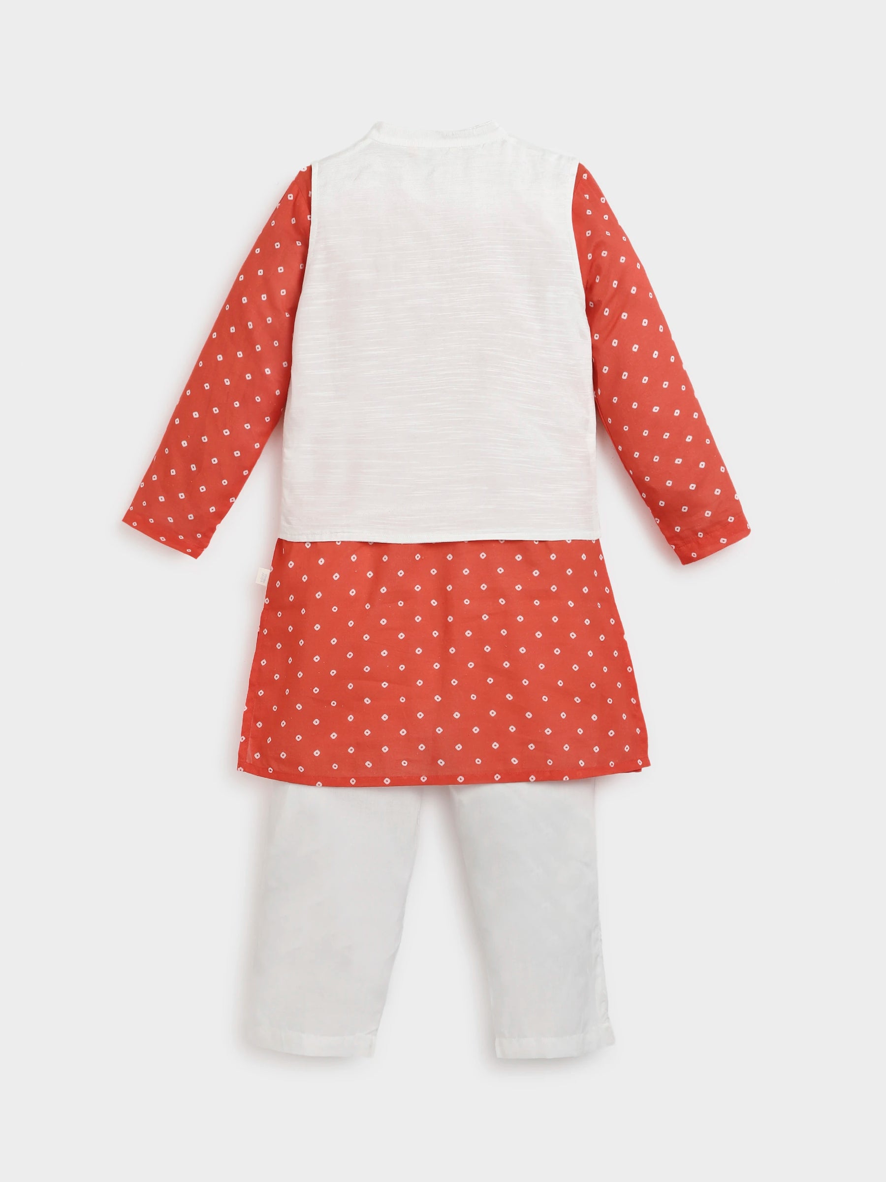 Bandhani Kurta and Jacket Set