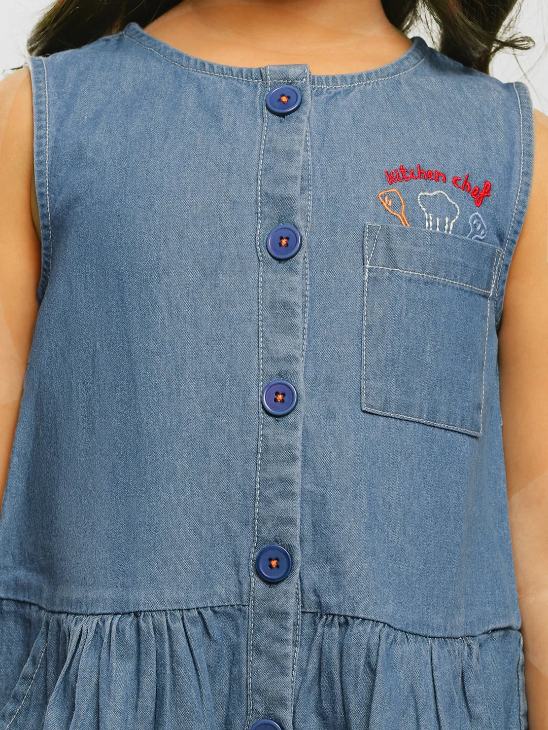 Kitchen Chef Cotton Denim Dress