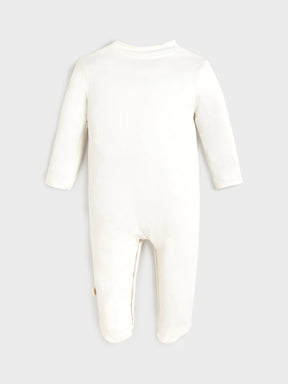 White Quilted Sleepsuit