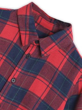 Red Checks Shirt and Pants Set