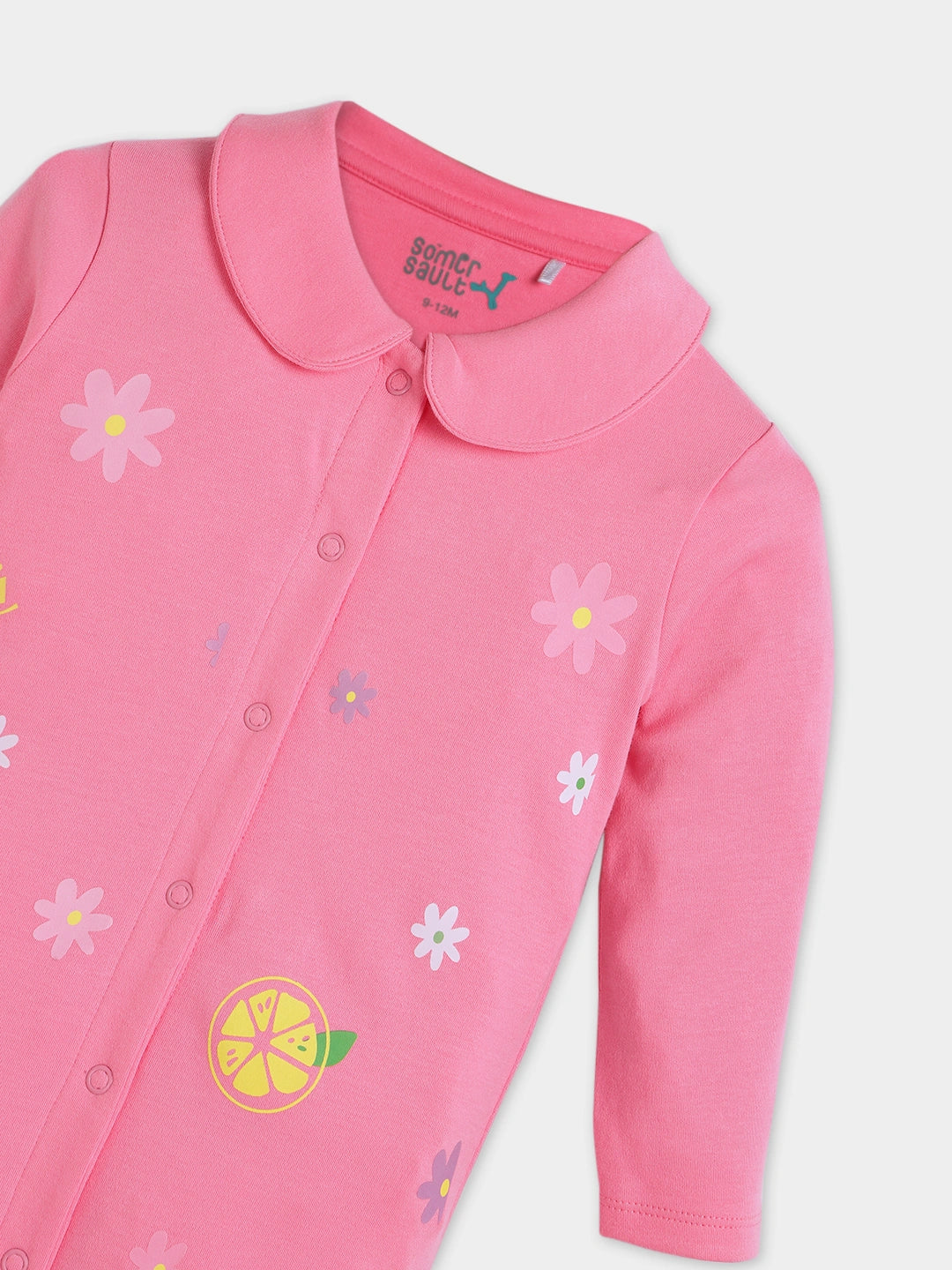 Rosy Dreams Printed Sleepsuit - Footed