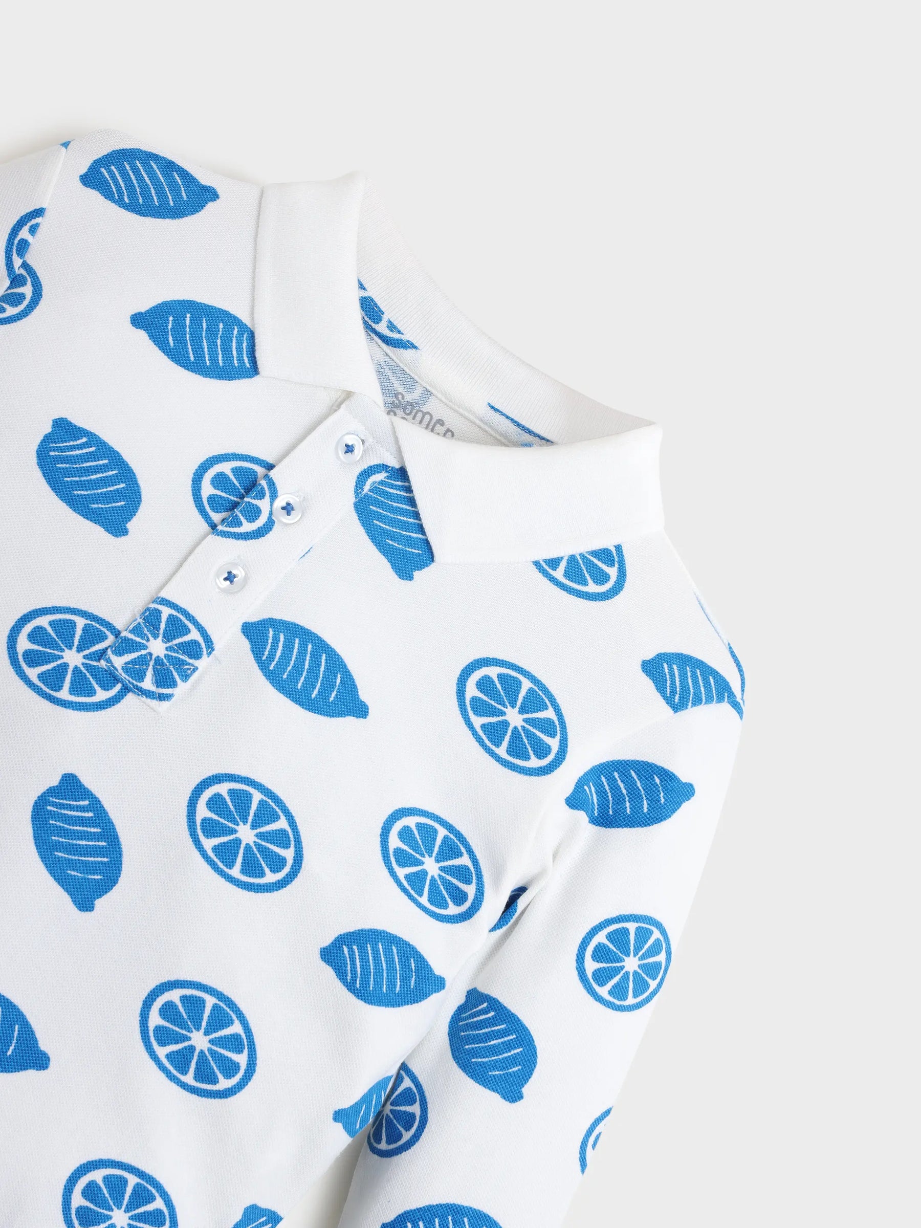 Printed Polo Neck Tee
