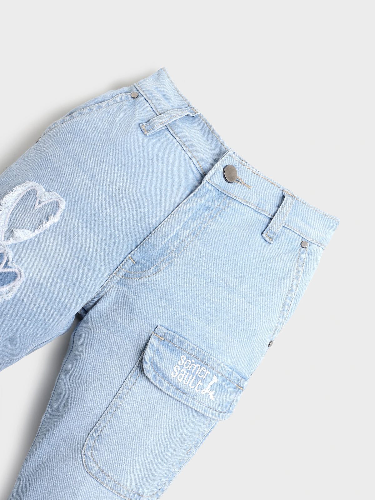 Girls Graphic T-Shirt & Denim Set