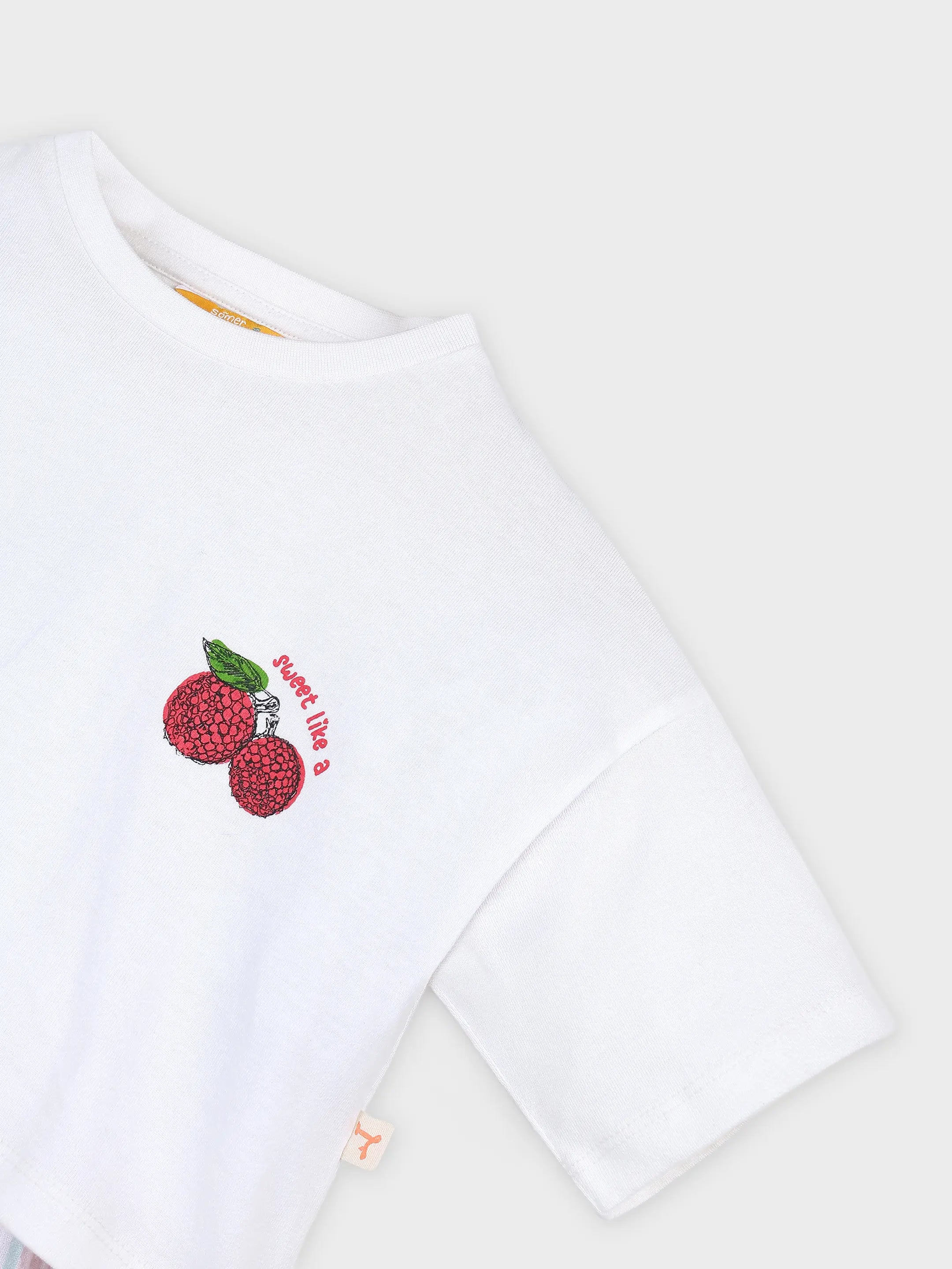 Cherry Print T-Shirt for Girls
