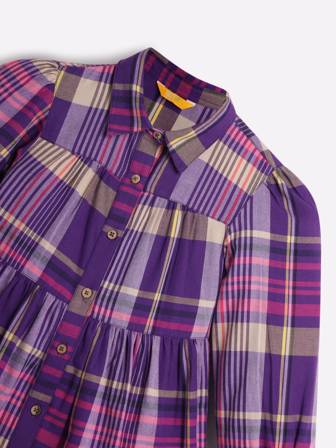 Collared Checks Dress