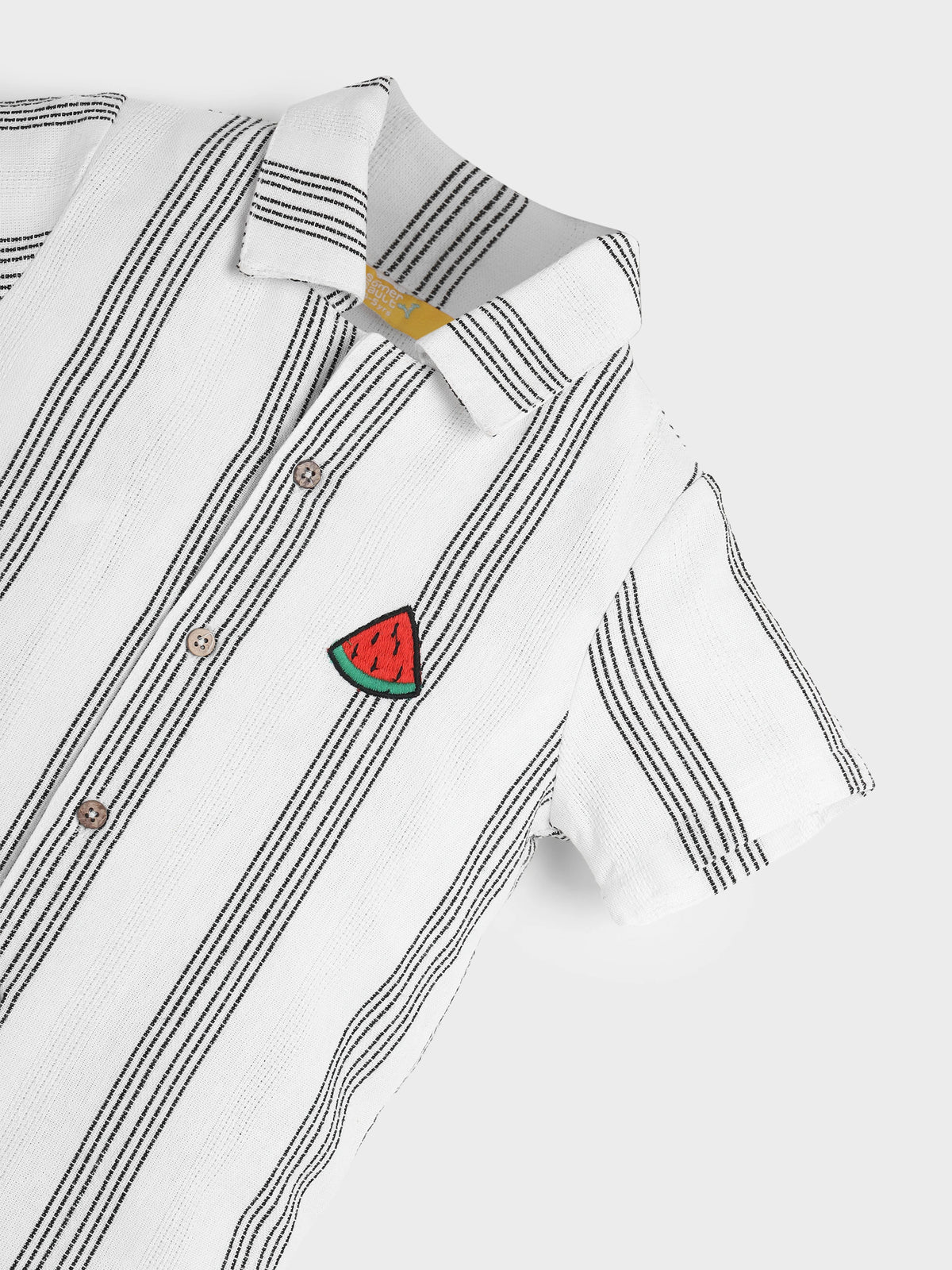 White Grey Striper Shirt
