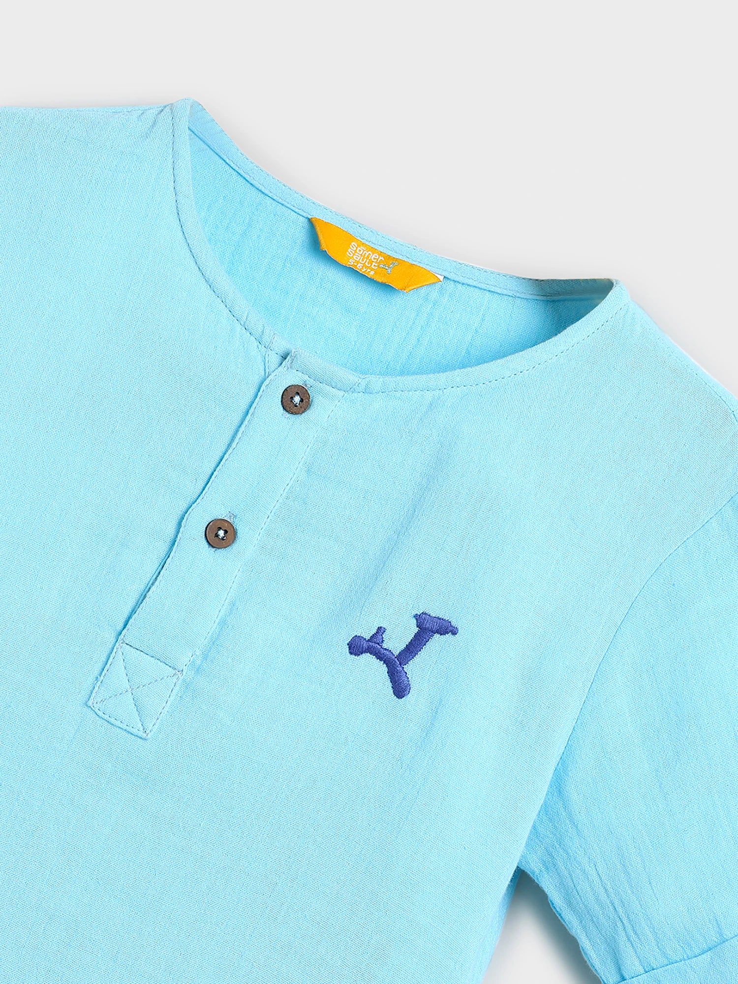 Solid T-Shirt & Shorts Set