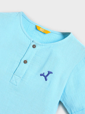 Solid T-Shirt & Shorts Set