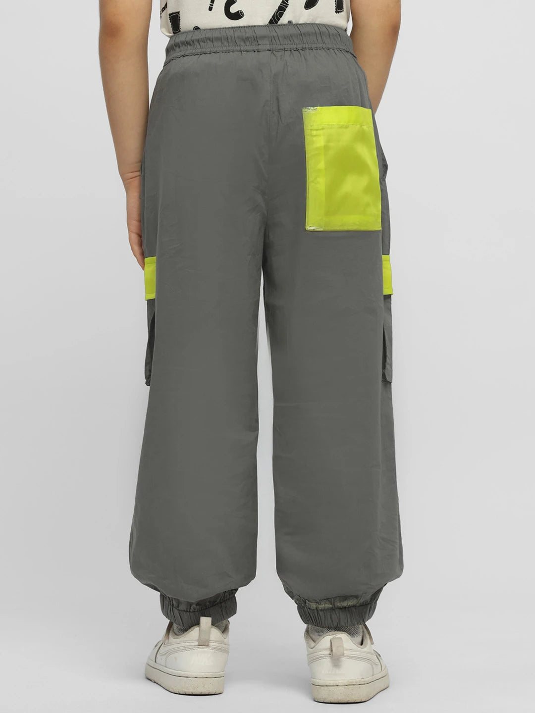 Grey Parachute Joggers