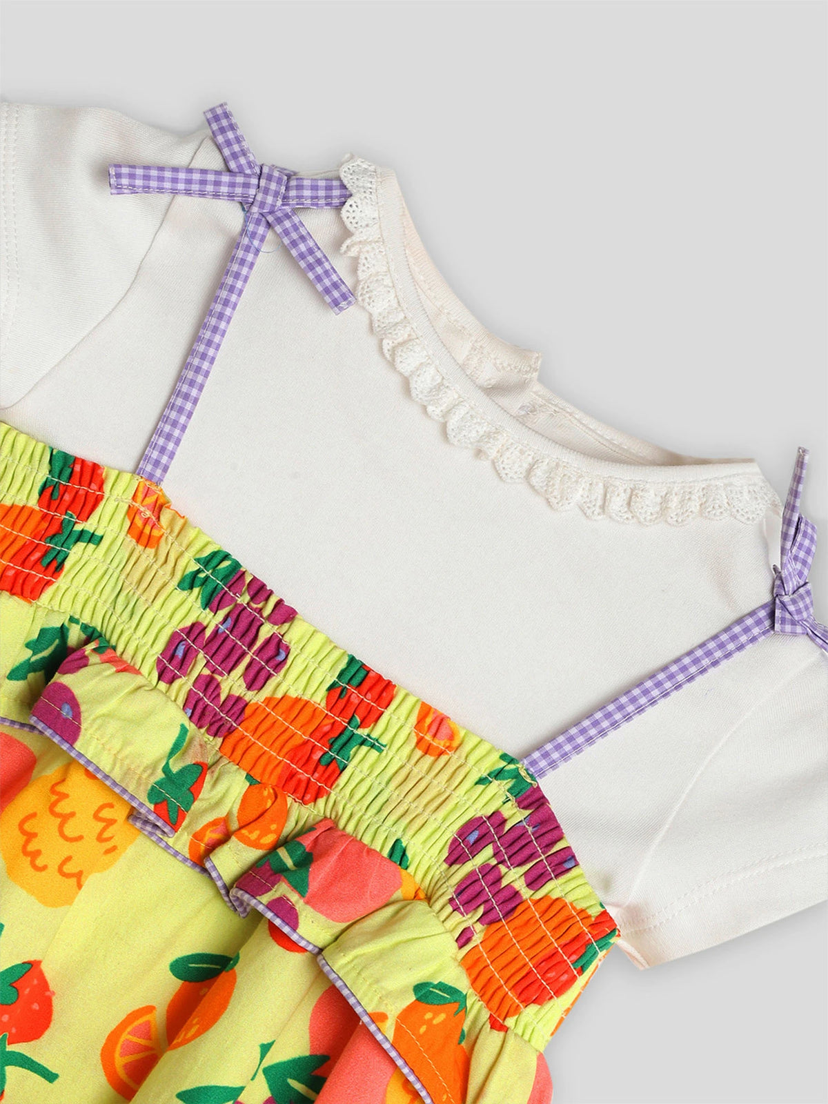 Printed Romper with Bodysuit