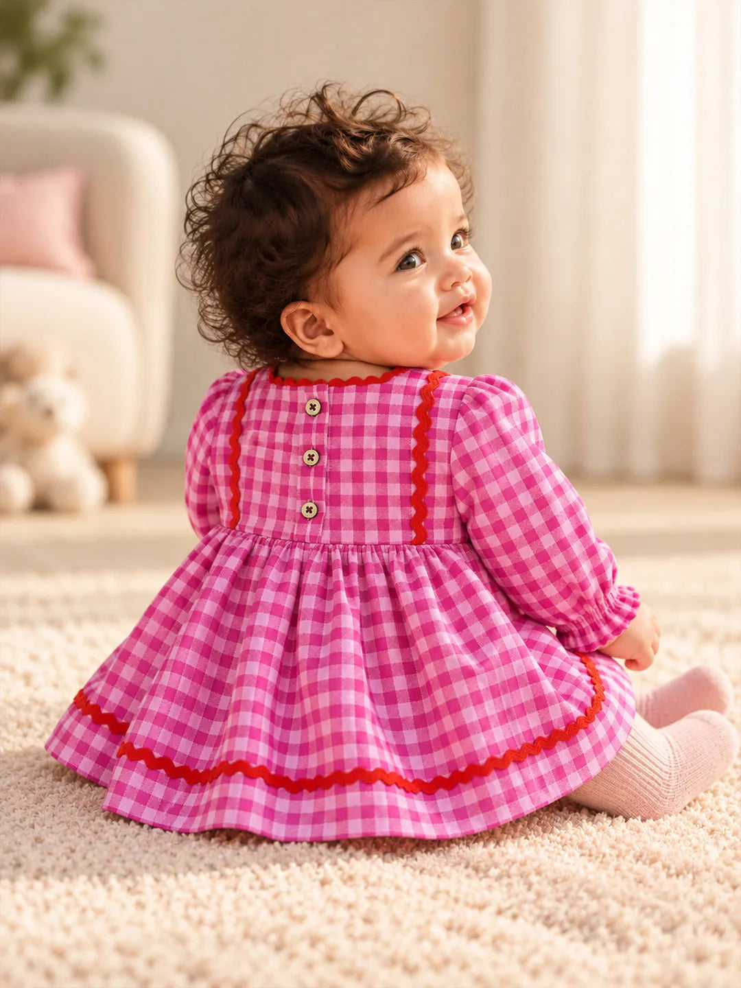 Pink Gingham Dress