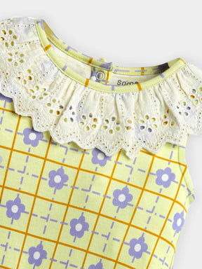 Blossom Printed Cotton Romper