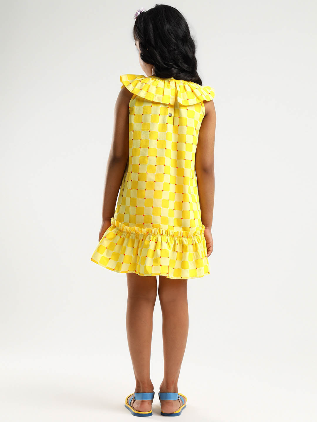 Checked Cotton Dress