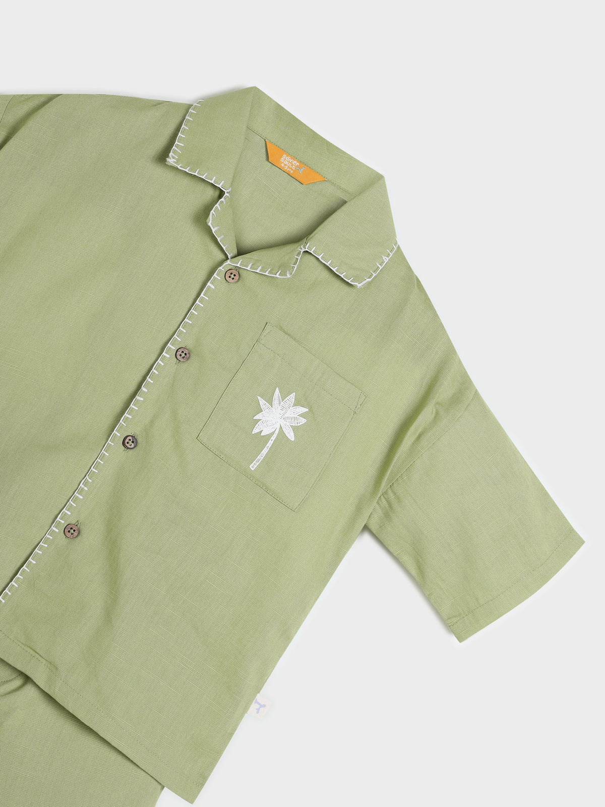 Solid Shirt & Shorts Set