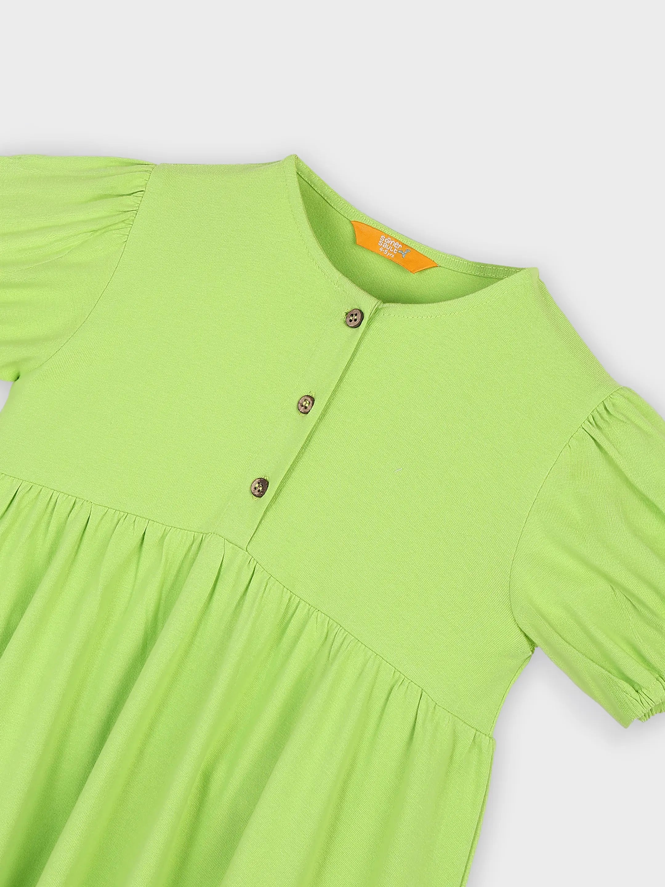 Puff Sleeves Dress