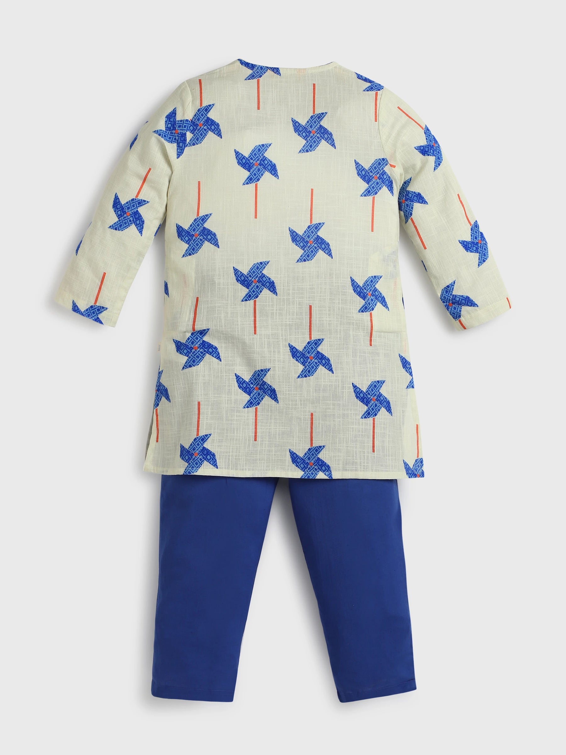 Pinwheel Printed Kurta Pajama Set