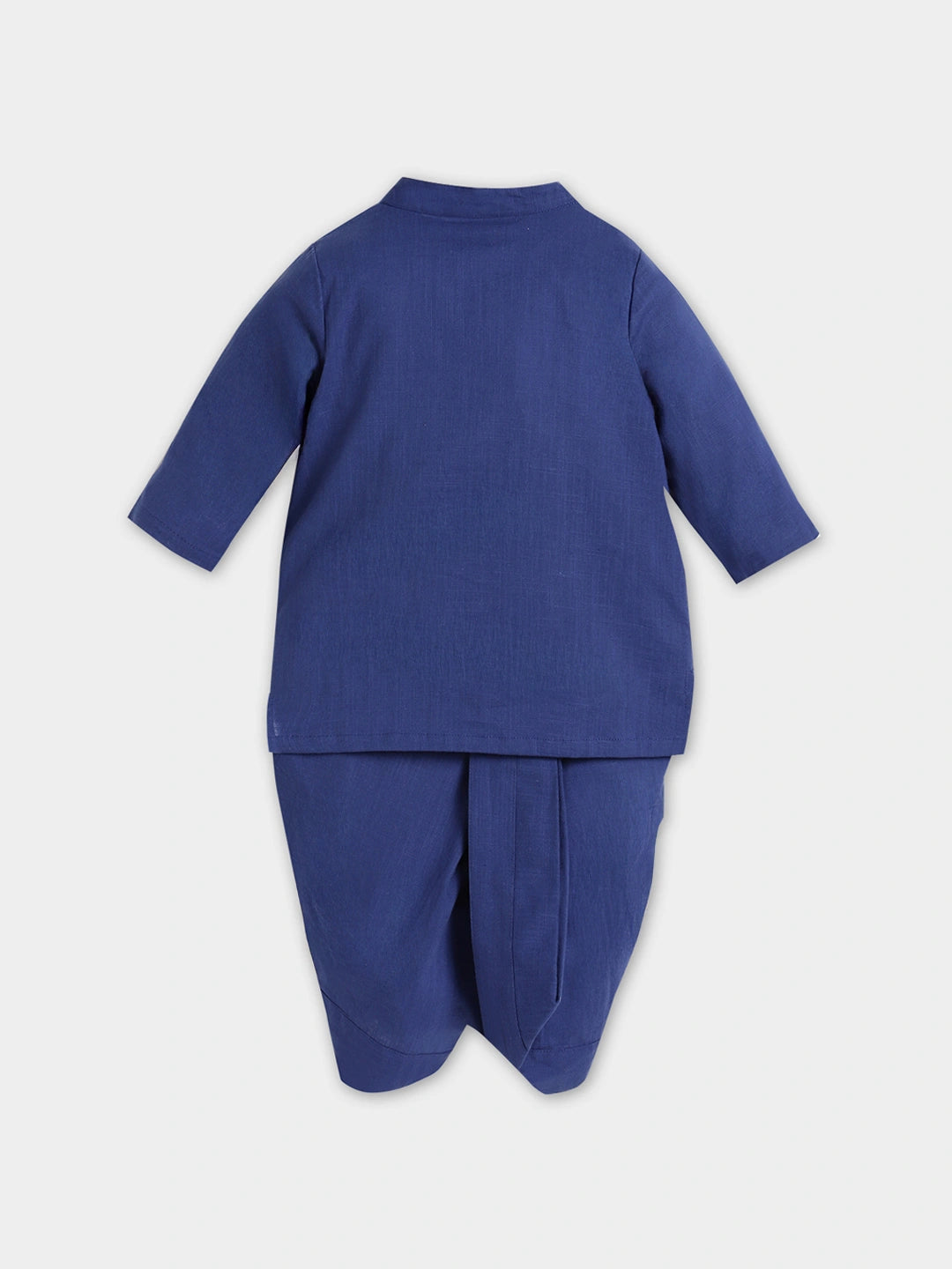 Blue Embroidered Dhoti Kurta Set