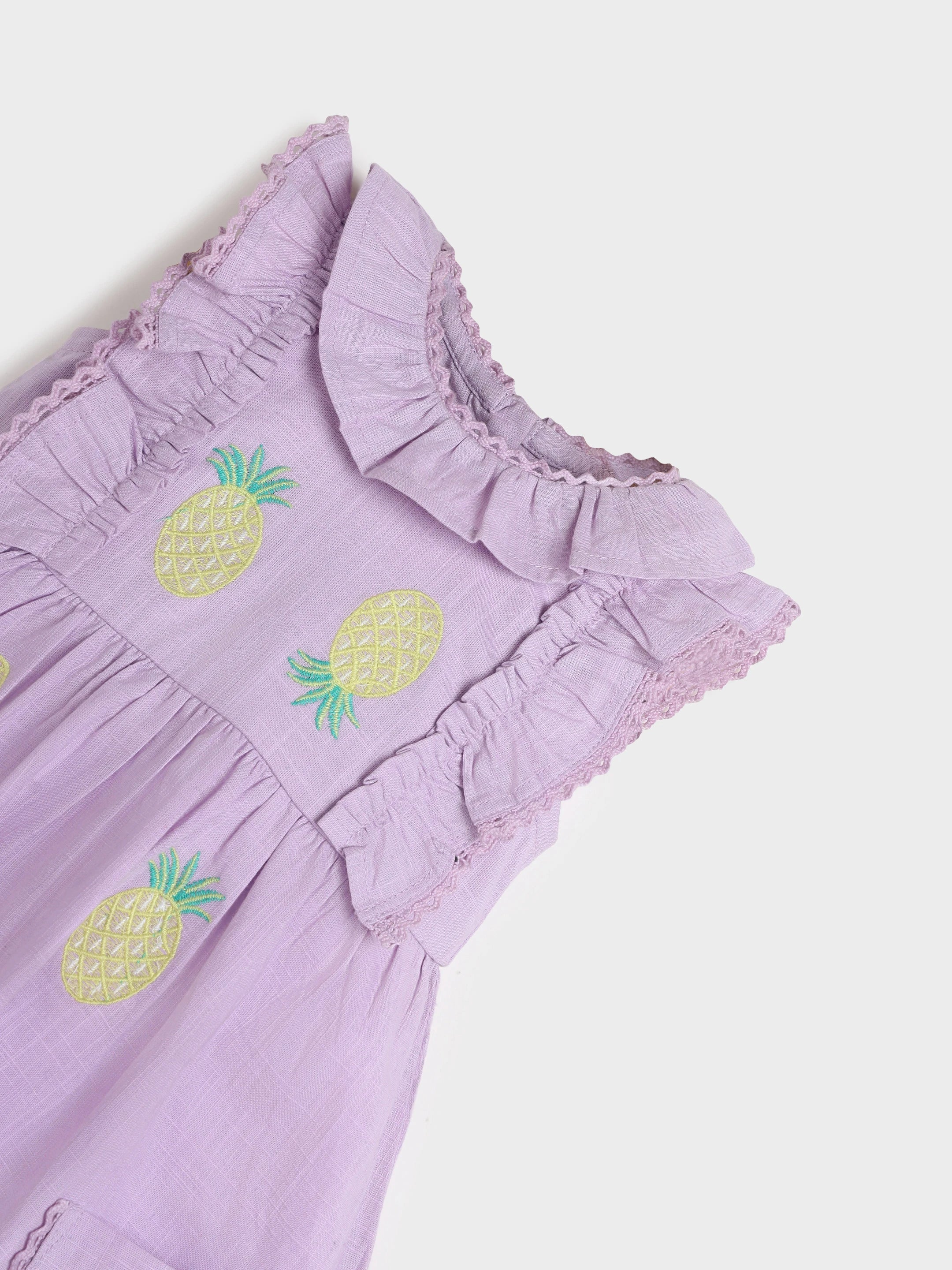 Purple Ruffle Dress