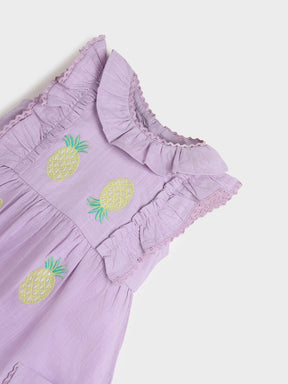 Purple Ruffle Dress