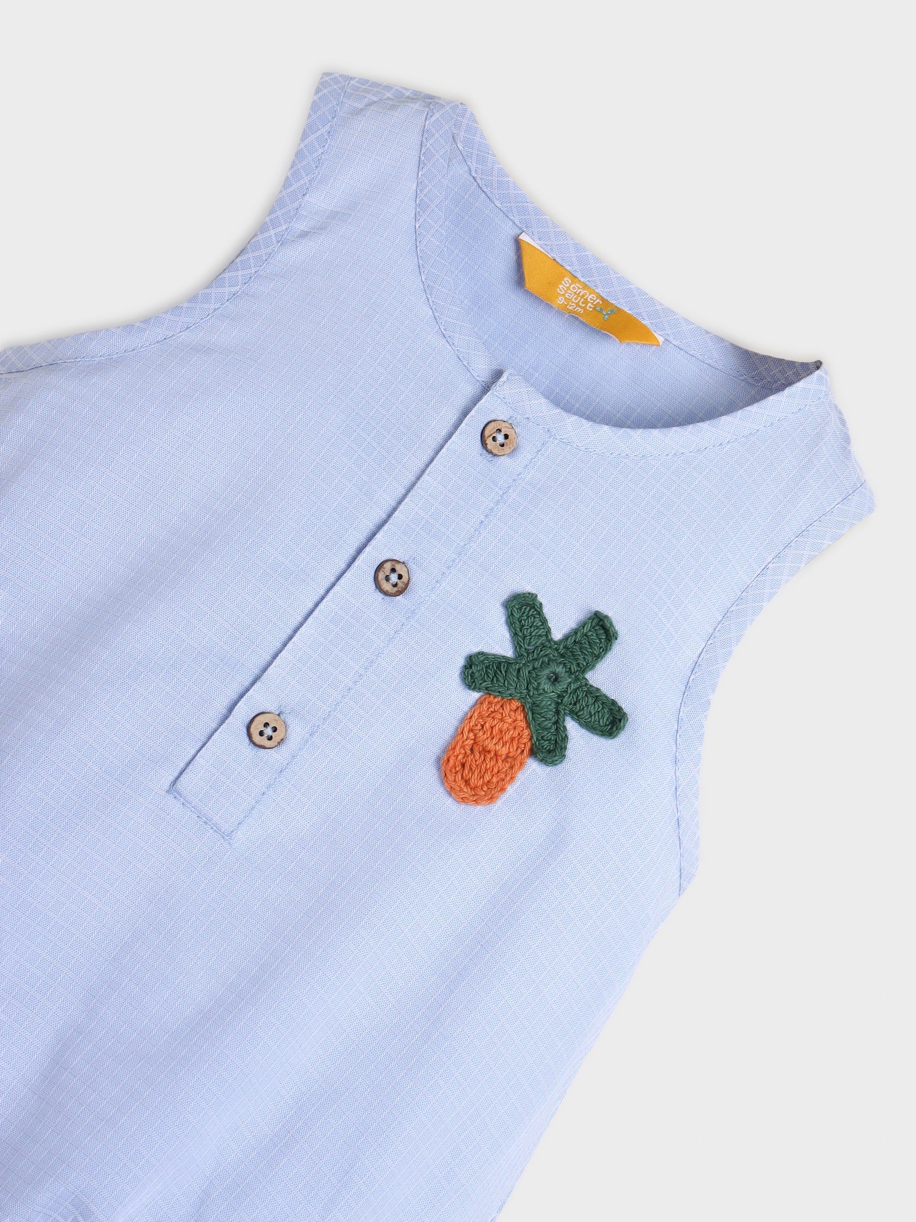 Palm Tree Embroidered Bodysuit