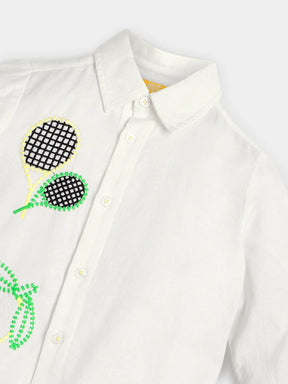 Classic White Embroidered Shirt