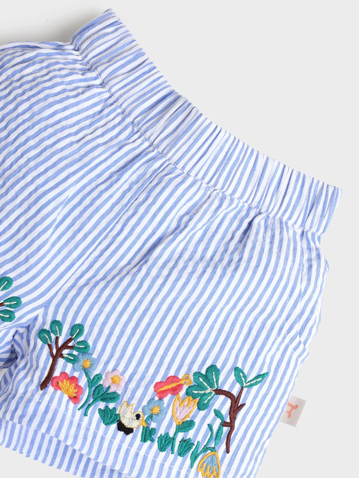 Embroidered Cotton Shorts