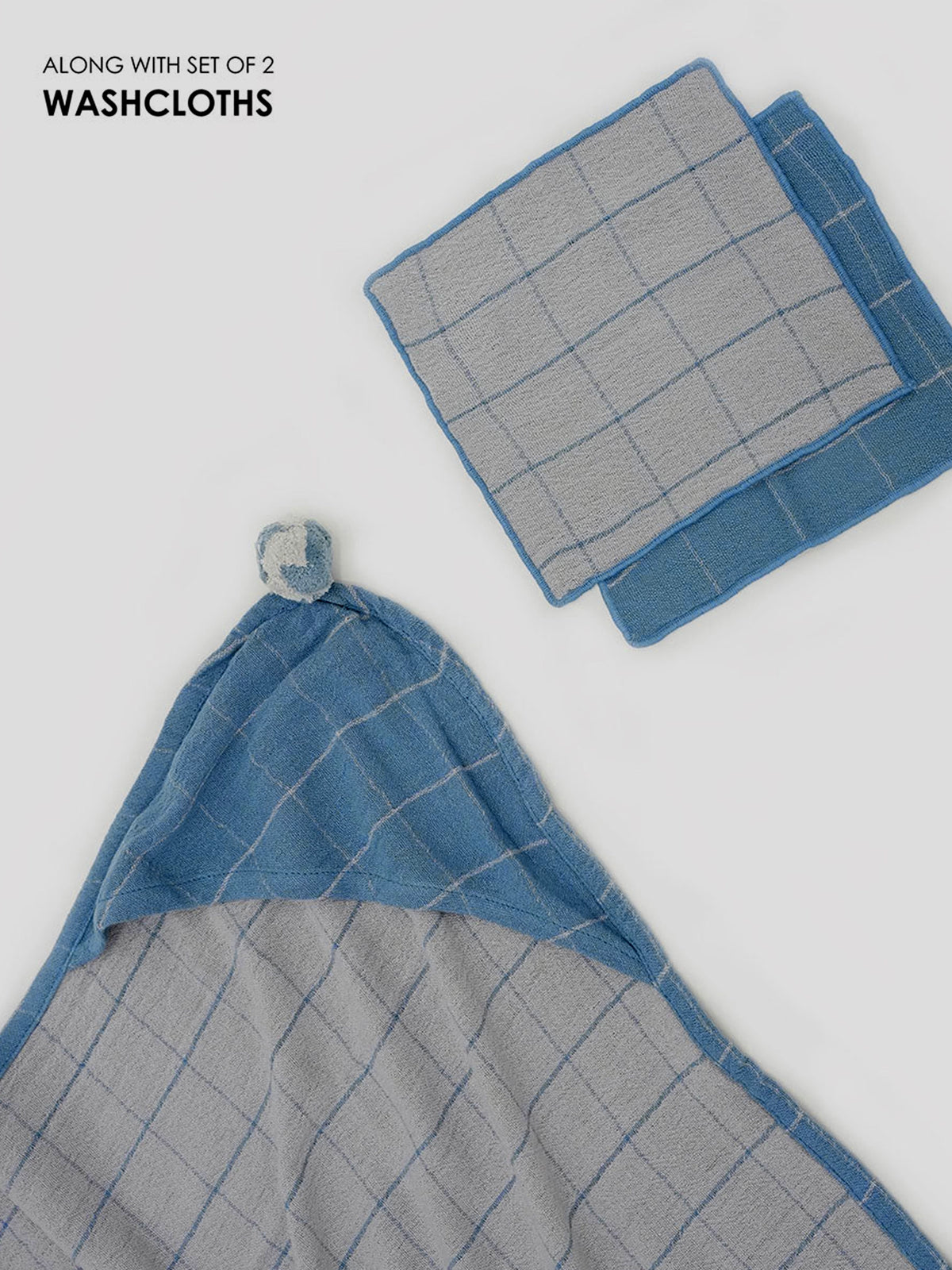 Banana Double Cloth Baby Towel Set- Blue Somersault