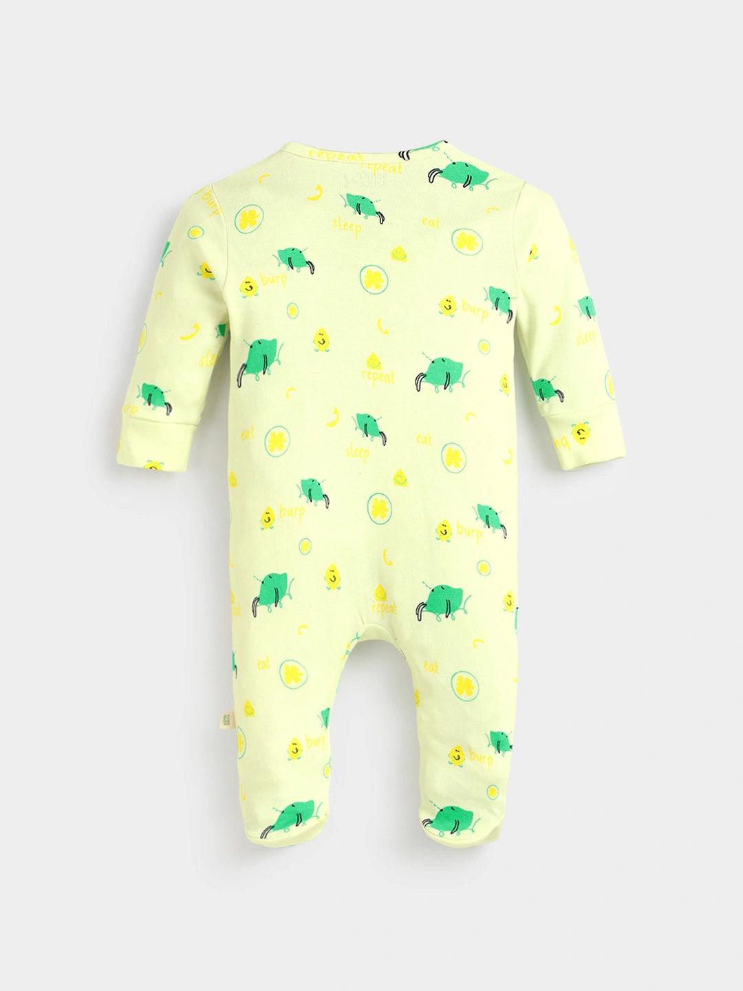 Snuggle Fit Printed Cotton Sleepsuit - Footed