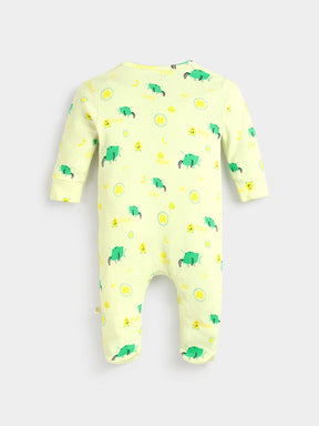 Snuggle Fit Printed Cotton Sleepsuit - Footed
