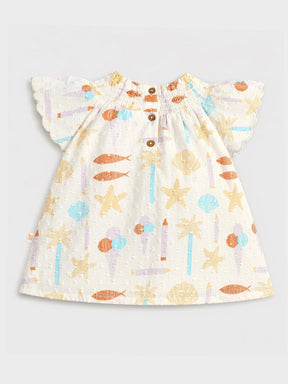 Playful Pastels Ruffle Baby Girl Dress