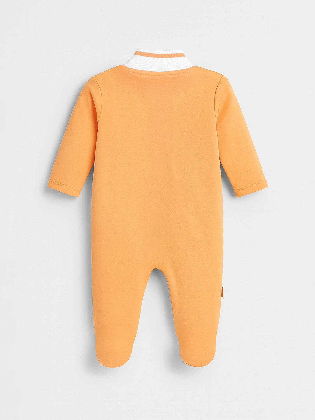 Dreamy Orange Polo Collar Sleepsuit