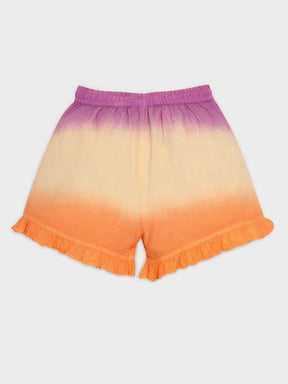 Sunset Ombre Frill Shorts