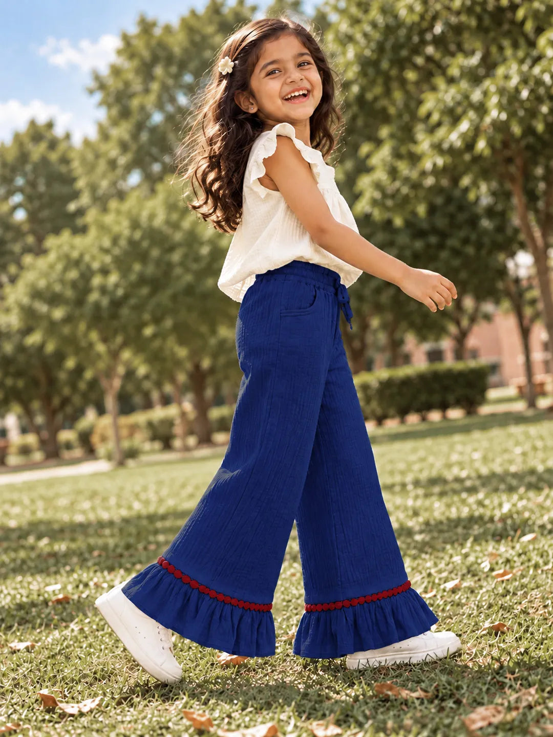 Ruffle Hem Pants
