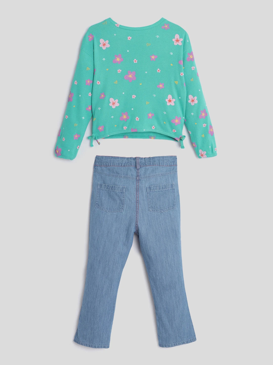 Flower Party Top & Pants Set