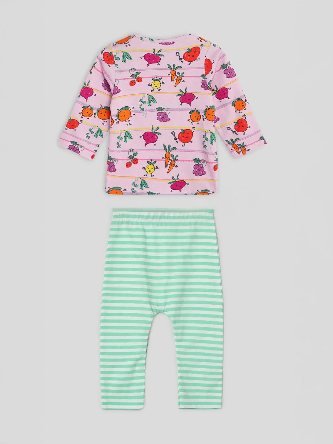 Fun Veggies Cotton Tee & Pants Set