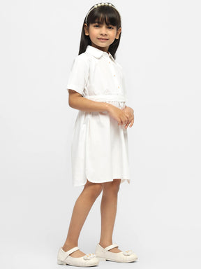 Santra Collared Cotton Shirt Dress