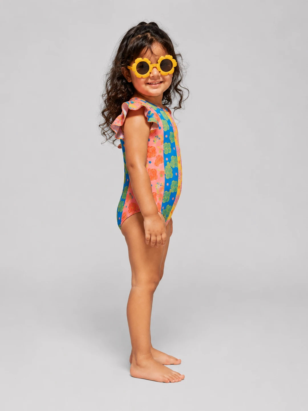 Abstract Daisy Swimsuit