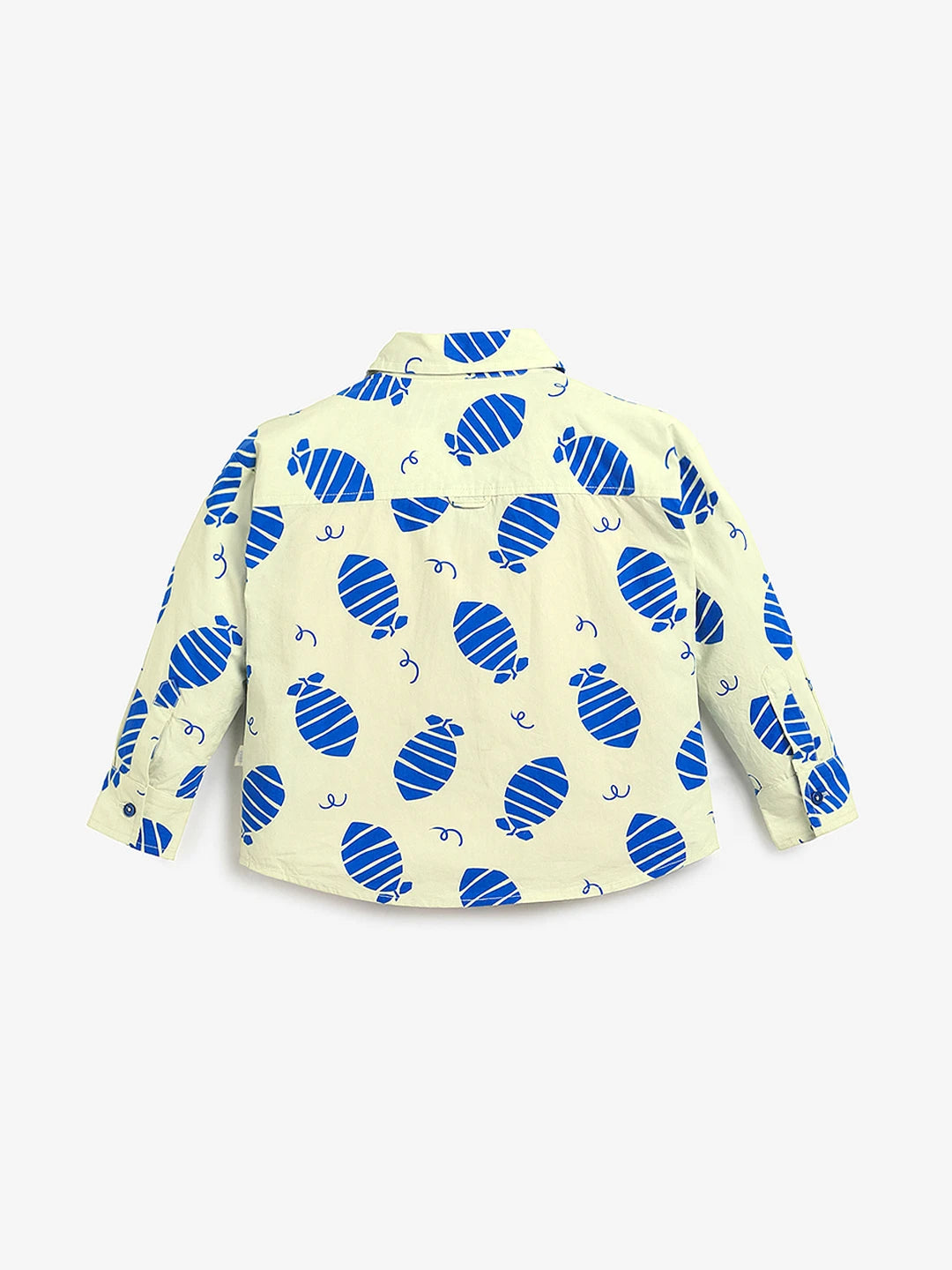 Boys Leaf Print Shirt & Denim Set