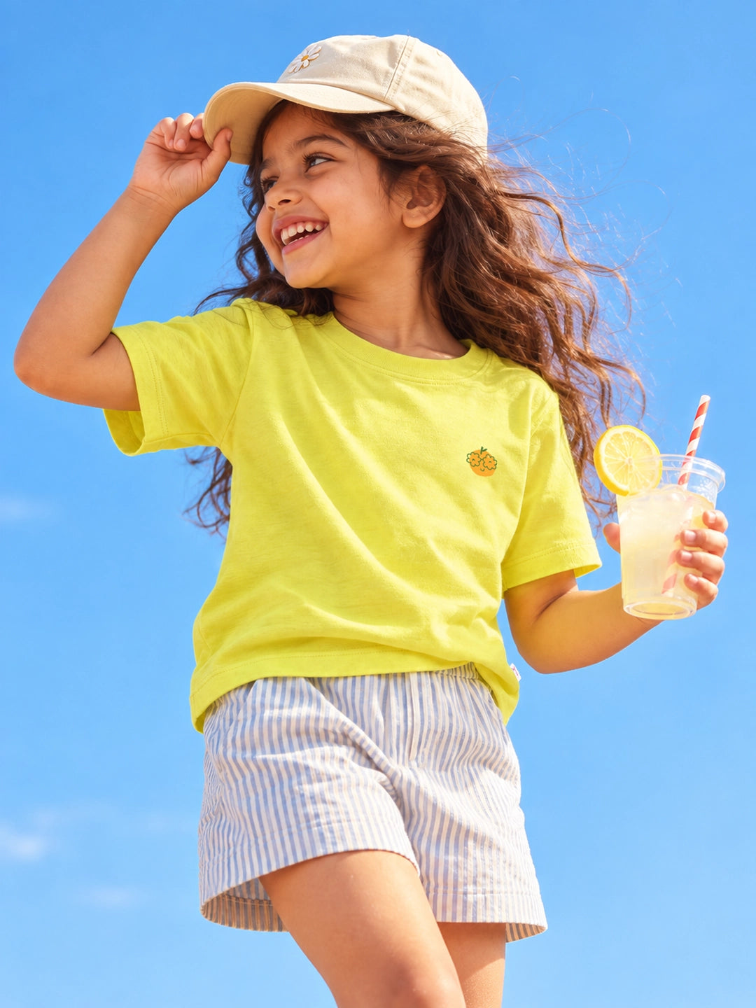 Playful Yellow Girl's T-Shirt