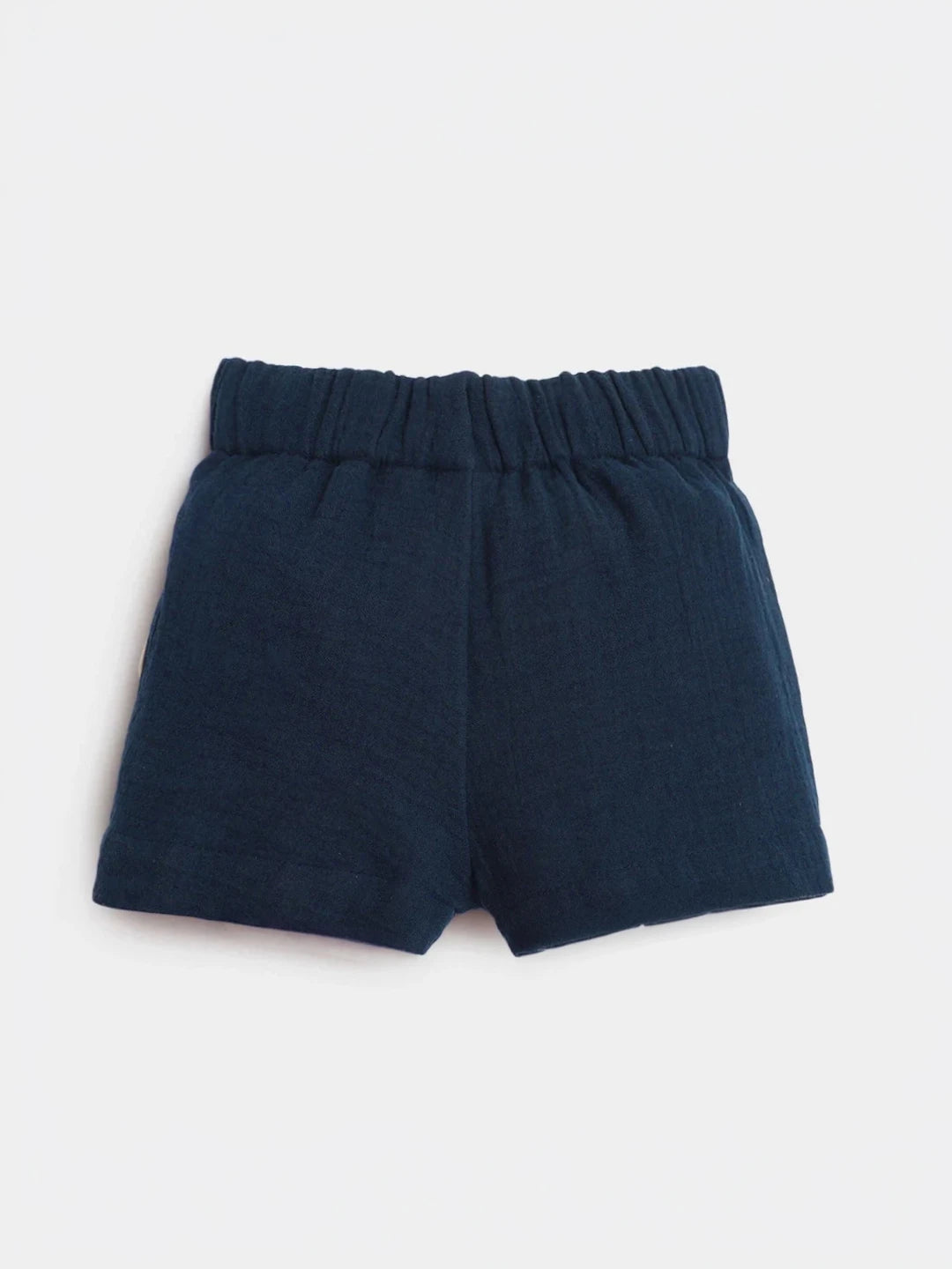 Navy Muslin Shorts