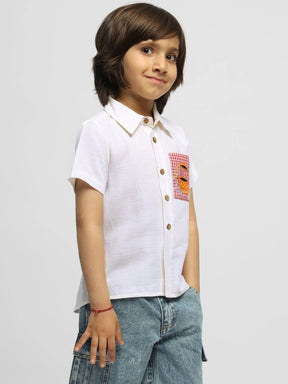 Boys Can Cook Embroidered Cotton Shirt