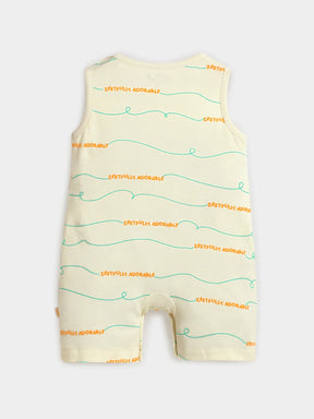 Zestfully Adorable Printed Cotton Romper