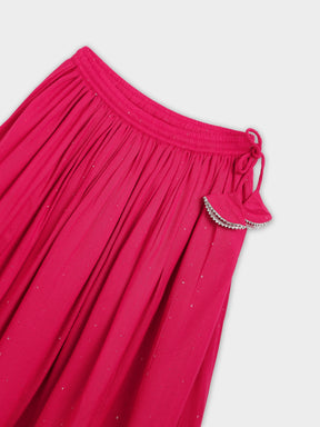 Pink Halter Top Skirt Set
