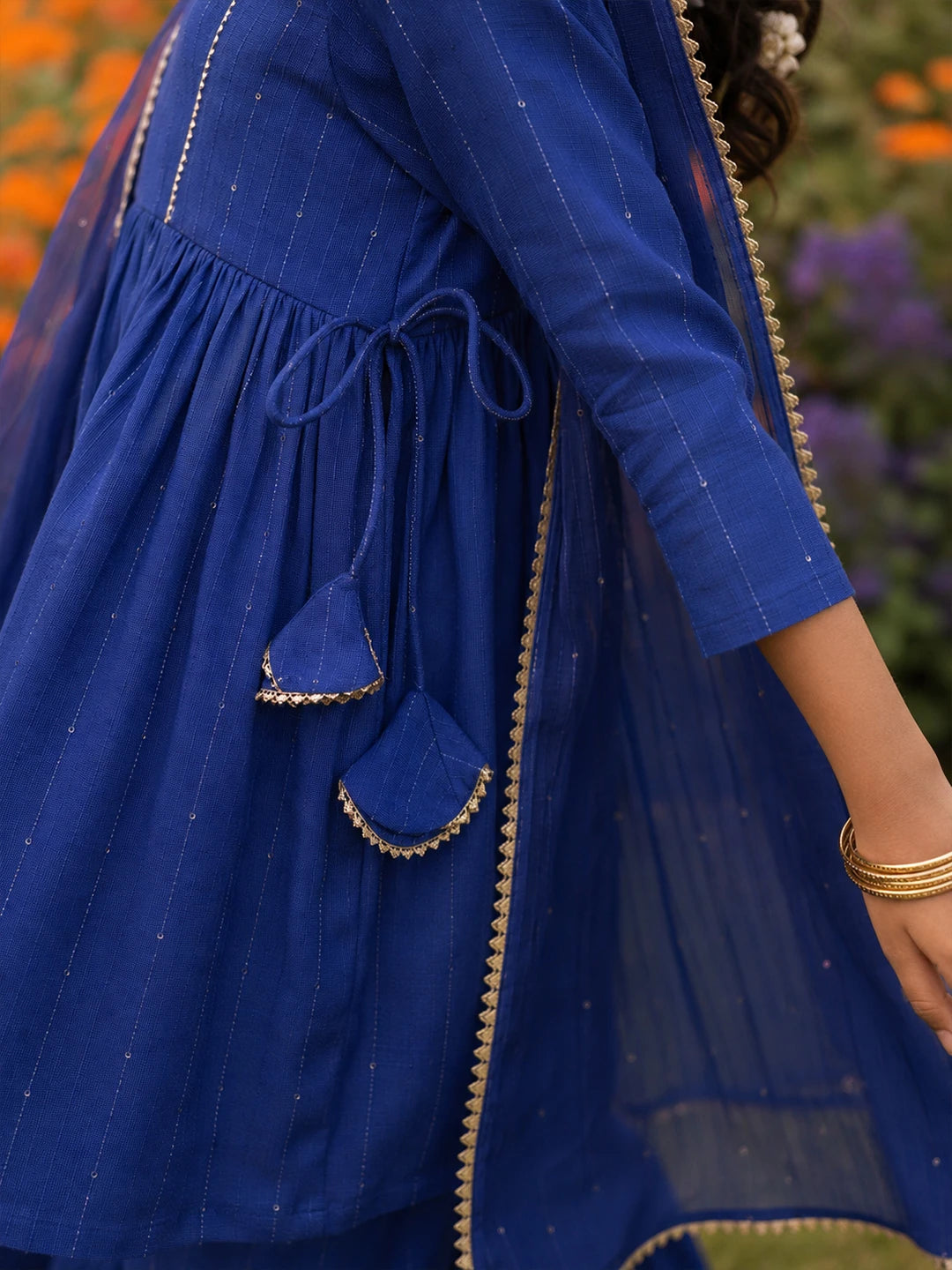 Embroidered Rayon Sharara Set