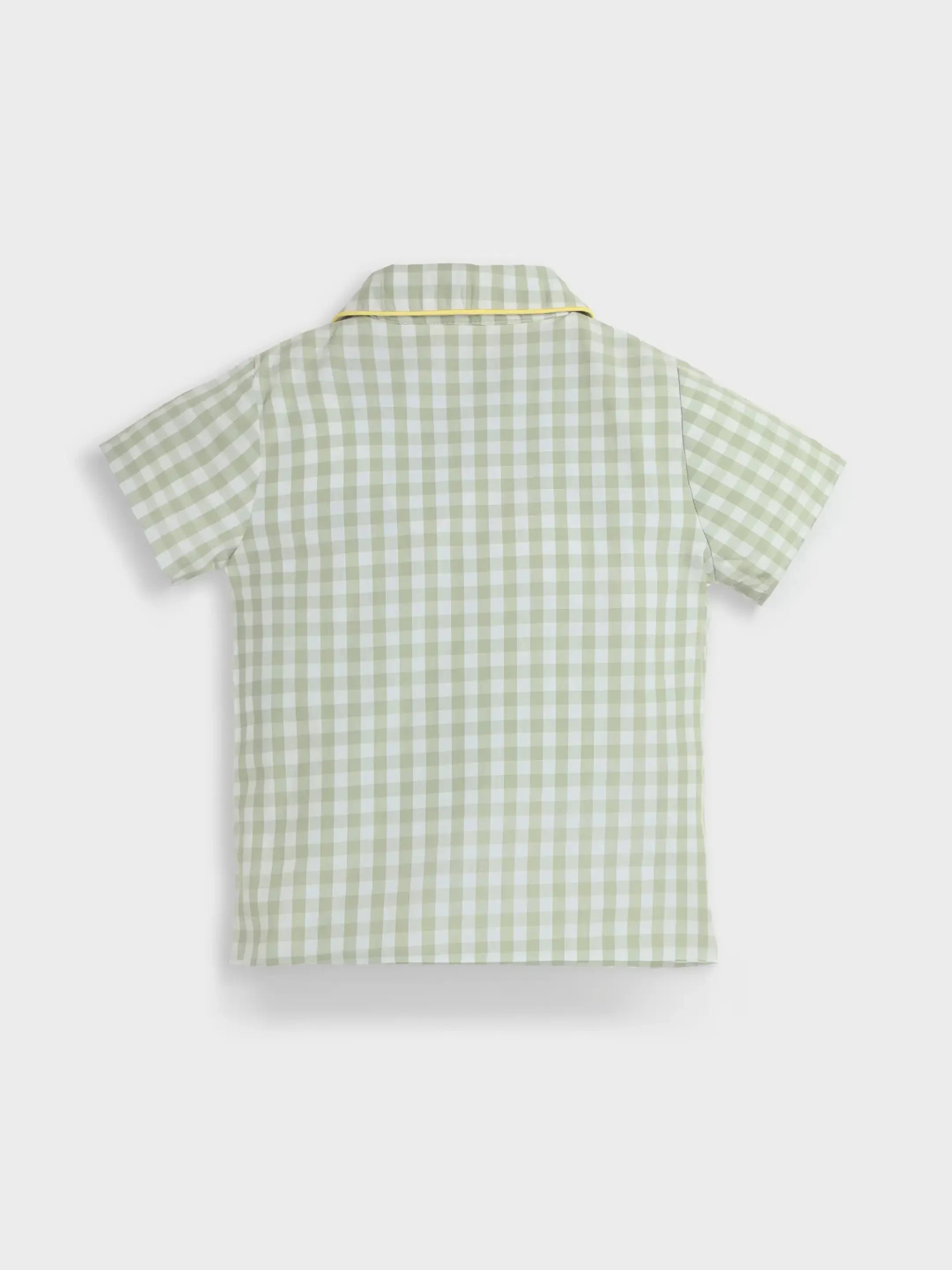 Checkered Green Shirt