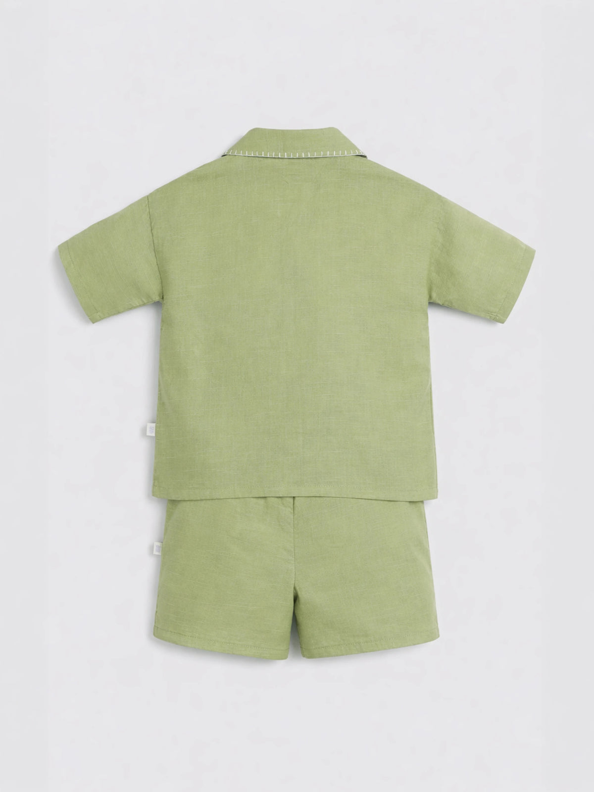 Solid Shirt & Shorts Set